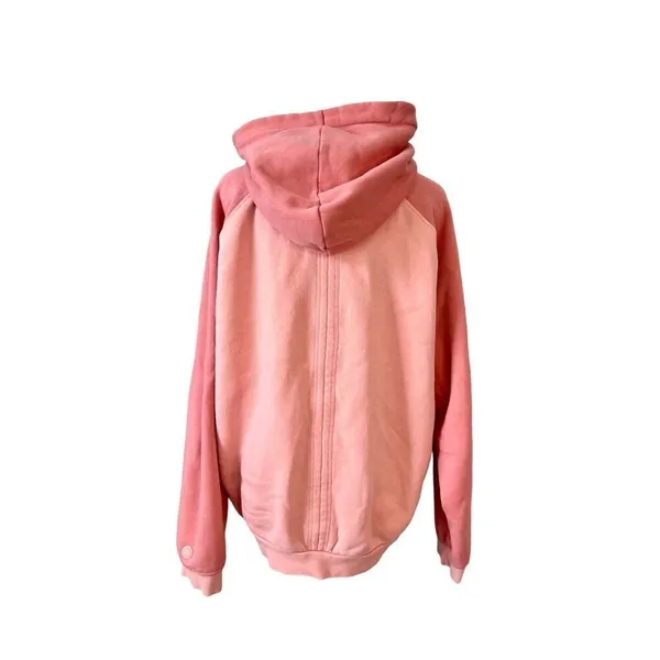 Guess Heavyweight‎ Hooded Sweatshirt Hoodie Unisex Retails $118 Peach Colorblock - Image 3
