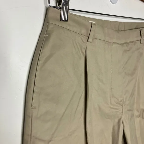 Vintage 346 brooks‎ brothers khaki pants front pleat business casual womens sz 8 - Image 2