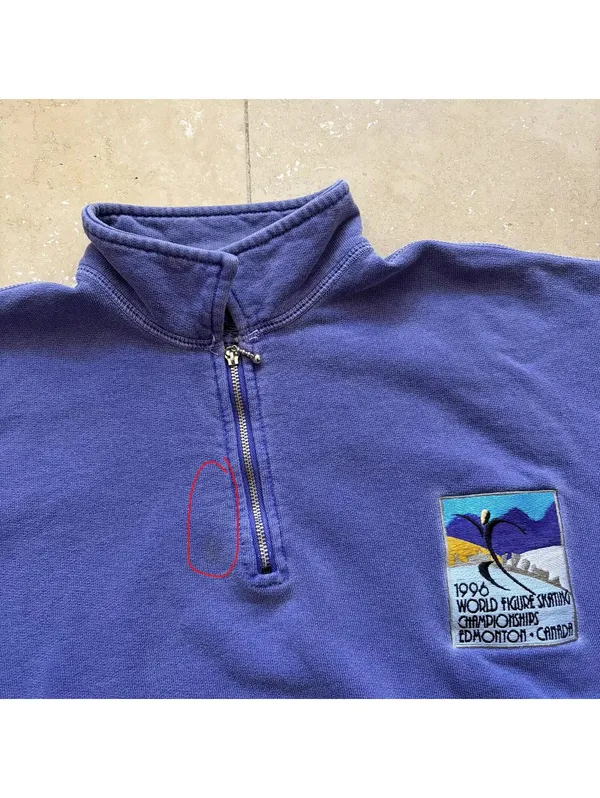Vintage 1996 World Ice Skating Championships Sweatshirt Edmonton Alberta Small - Image 5