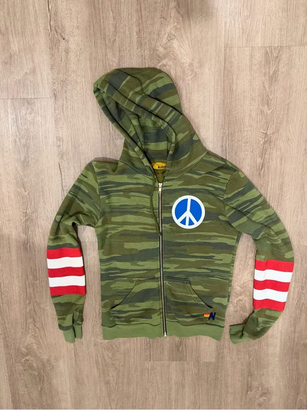 Rare Aviator Nation Peace Warrior hoodie - Image 2