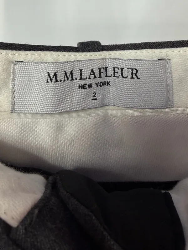M.M. Lafleur The Elliott Light Twill Trouser in Charcoal‎ Gray Size 2 - Image 5