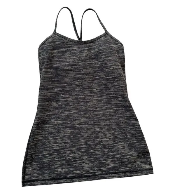 Lululemon Power Y Athletic Tank Luon Wee Are From Space Black Cashew Size 4 - Image 7