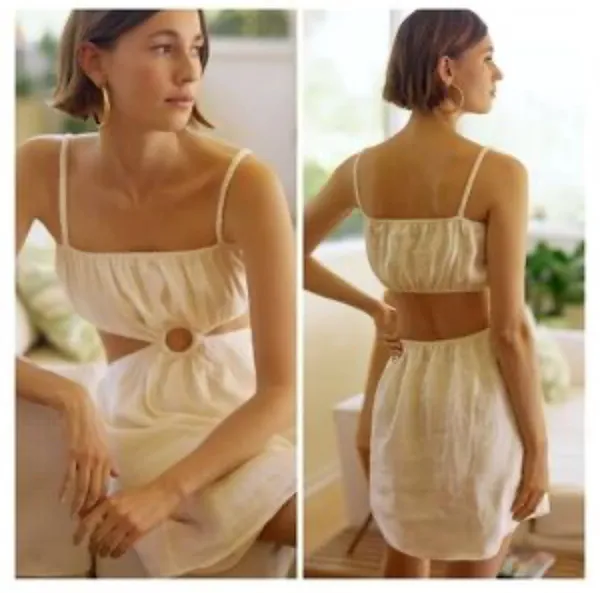 Anthropologie Dress Mini Linen - Image 3