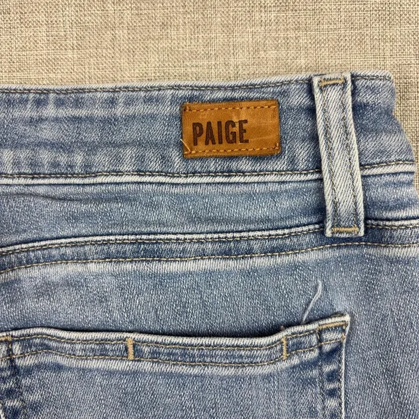 Paige Skyline Skinny Jeans Womens 27 Light Wash Blue Mid Rise Stretch Denim - Image 3