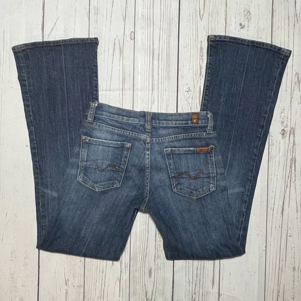 7 for All Mankind Bootcut Jeans Size 27 - Image 4