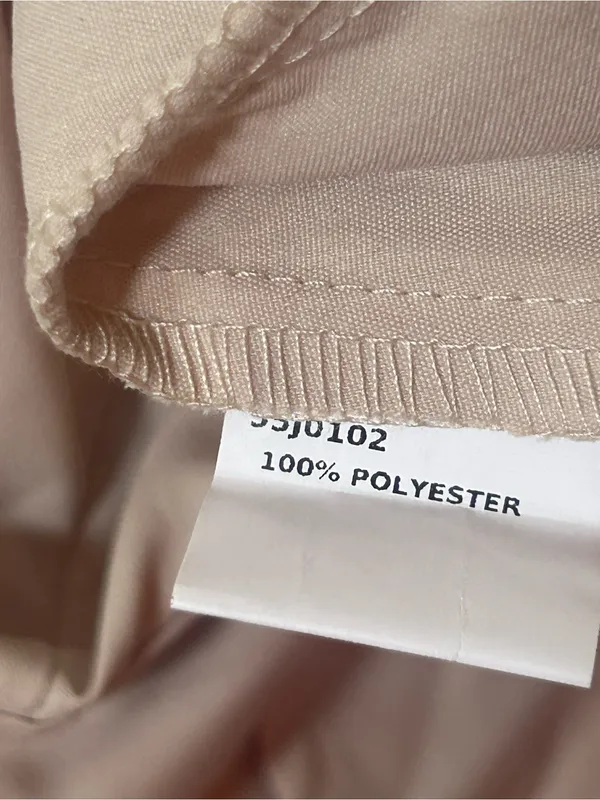 Wide Leg Jumpsuit/Overalls in Beige with pockets. - Image 10