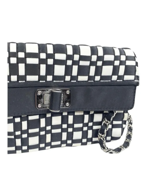 White House Black Market WHBM 𖣴 Checkerboard Chain Handle Mini Bag 𖣴 B + W 𖣴 - Image 11