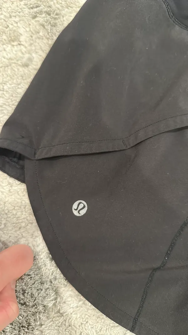 Black Lululemon High-Rise Speed Up 4" Shorts - Image 4