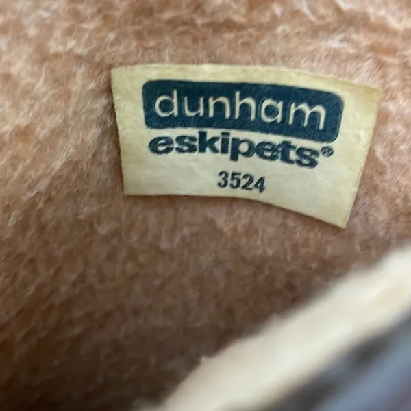 Rare vintage Dunham eskipets brown lined zipper boots size 5 - Image 6