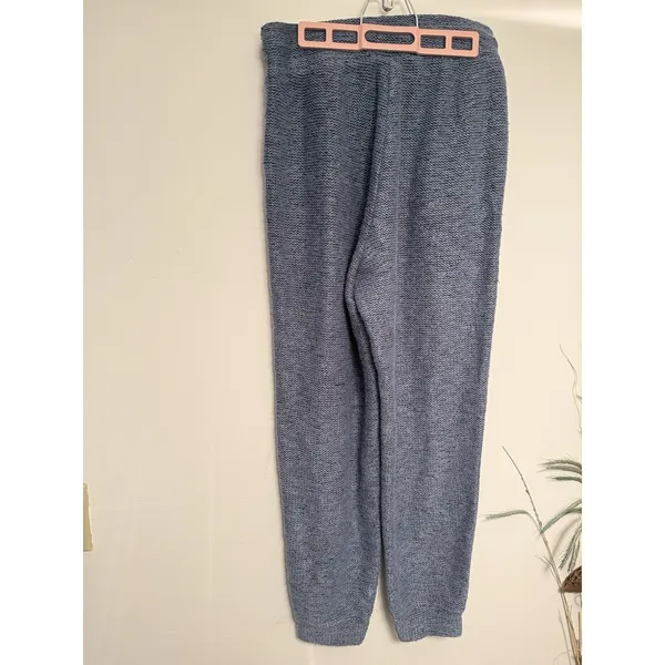 Offline by Aerie Snow Day Jogger Sweat‎ pants Textured Blue Drawstring Women L - Image 3