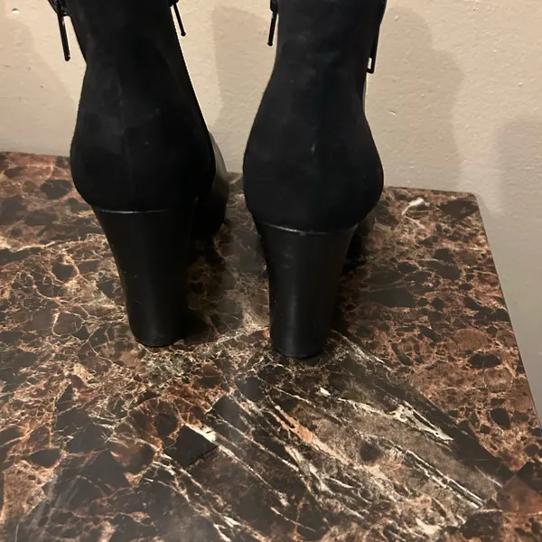 Call It Spring Black Ankle Boots with chunky 4 inch heel- 8.5 - Image 3