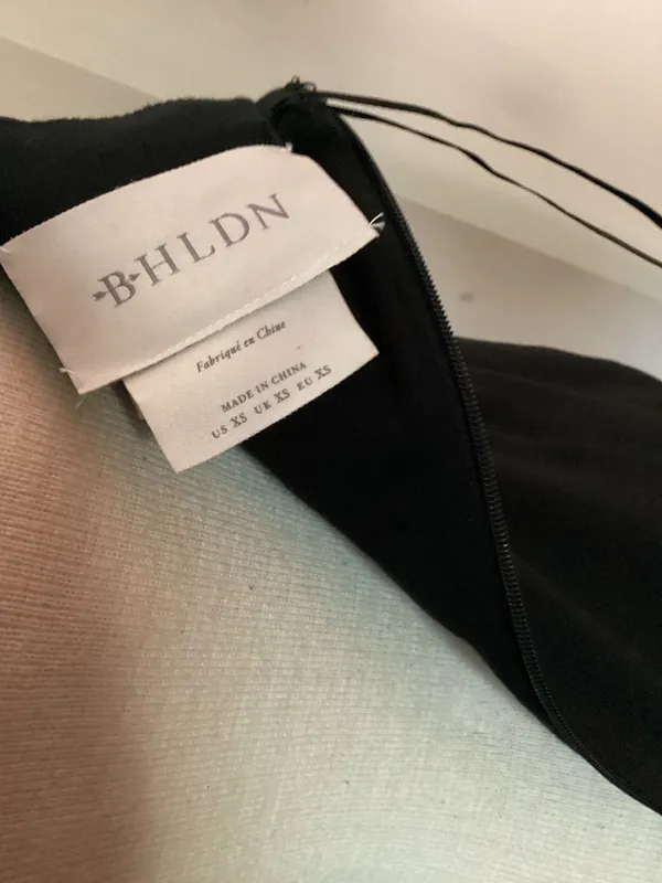 BHLDN Black Midi Dress Size XS - Image 2