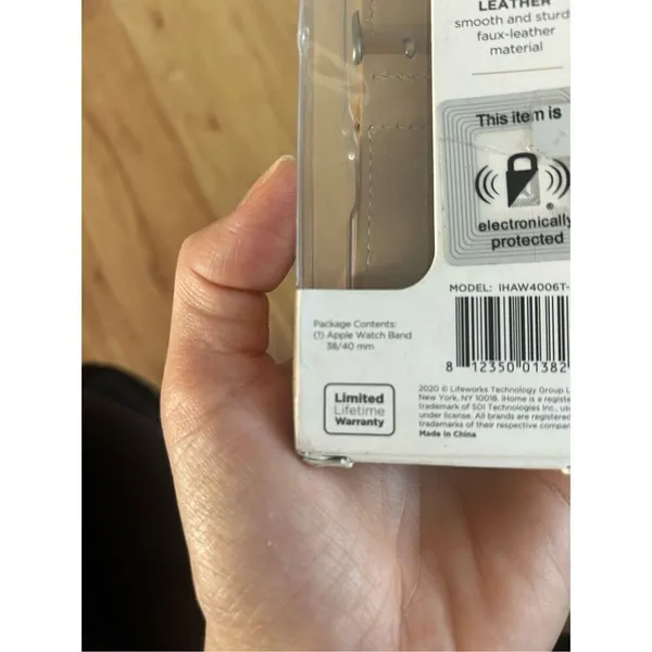 Apple Watch bang Vegan leather brown tan color 38/40 mm - Image 3