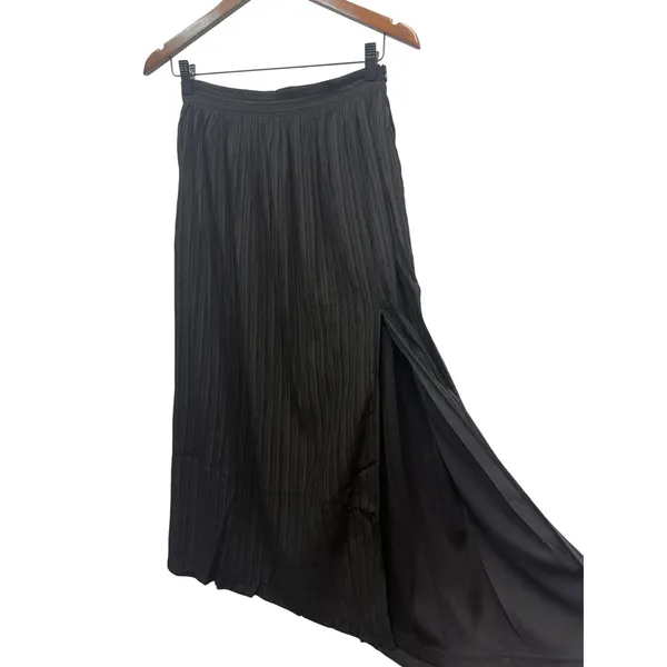 Lulus Midsummer Memories Black Mid-Rise Maxi Skirt size Small NWT - Image 4