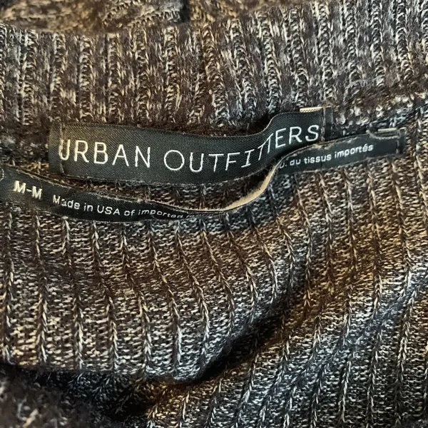 Urban Outfitters Gray Short Sleeve Stretchy Tie Back Or Front Dress Sz M - Image 6