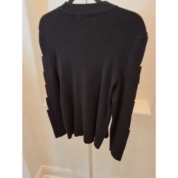Jennifer Lopez Size XXL Womens Slash-Sleeve Mockneck Black Sweater NWOT - Image 7