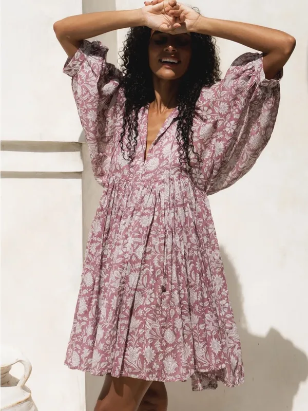 Daughters of India Kyra Floral Mini Dress - Image 2