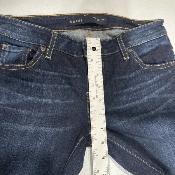 Guess Jeans Womens 26 Boot Low Rise Dark Wash Denim Pants Ranch Casual Cowgirl - Image 11