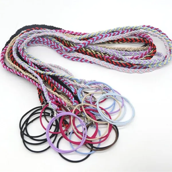 Colorful Braided Elastic Hair Ties - Image 2