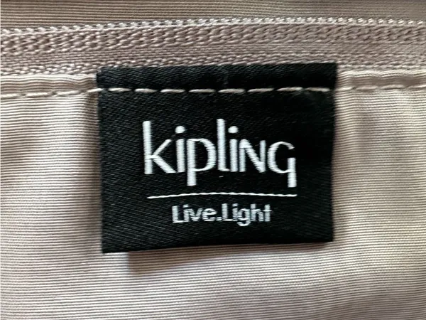 Kipling Ginnie Tote Bag black, prominent front pocket dual straps. - Image 2