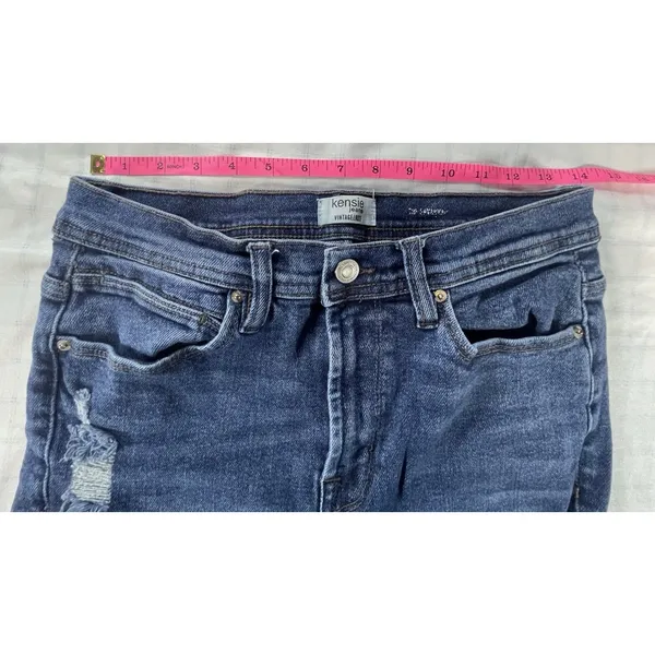 Kensie Jeans Vintage Luxe Distressed Flare/Bell Bottom Jeans - Size 8/29 - Image 5