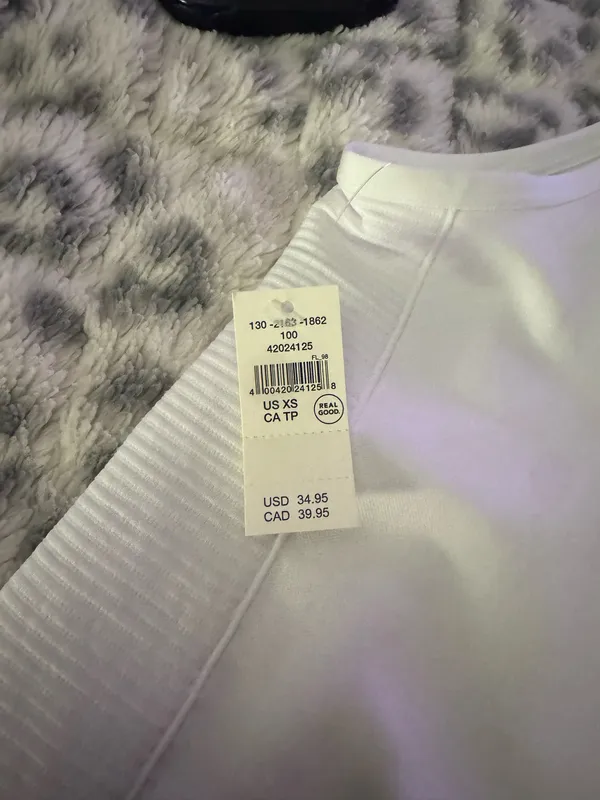 Aerie White Athletic Top - Image 3