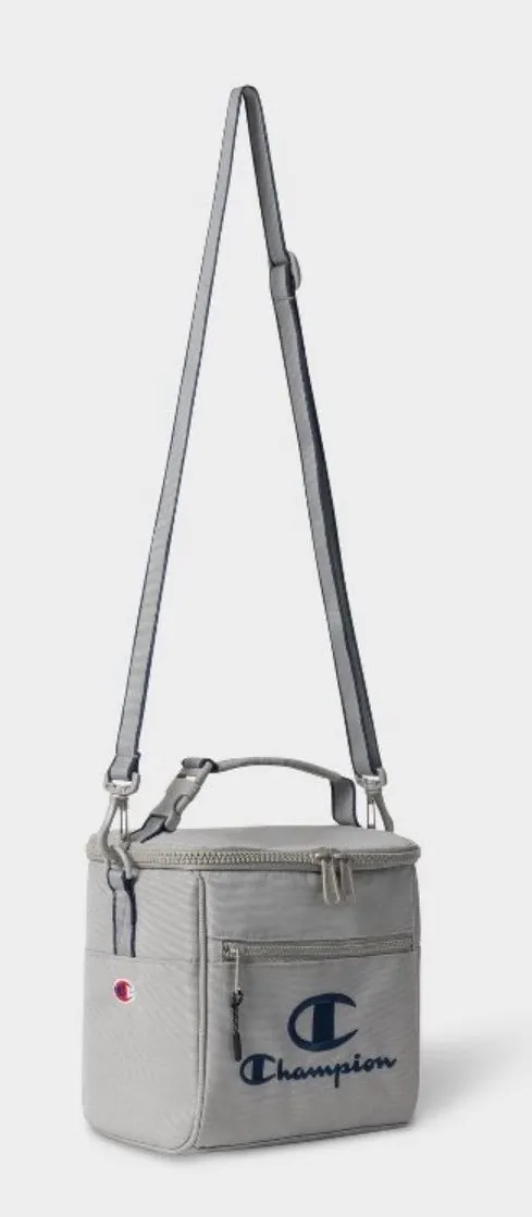 Champion Estate Insulated Cooler Kit Lunch Bag, Medium Gray, NWT - Image 3