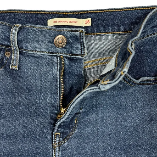 Levi’s SZ 28 - 311 Shaping Skinny Jeans Distressed Mid-Rise Stretch Blue Womens - Image 3