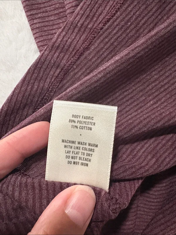 Tracksmith size medium Heathered Plum Stripe Racerback Training Tank Purple - Image 8