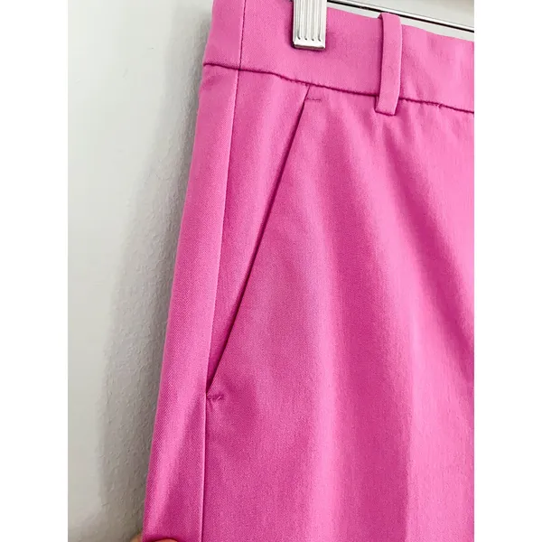 J Crew Factory | NWT | Kallie straight-leg pant | Vivid Fuchsia Pink | Sz 0T - Image 4
