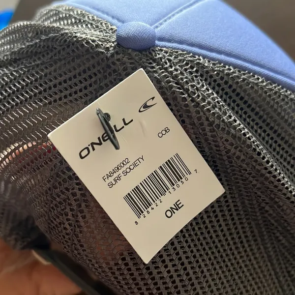 NWT Billabong Coastal Society Purple Gray Mesh Trucker Cap Hat Rope Snapback - Image 3