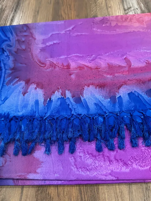 Rima Ombre Fringed Rima Beach Wear Scarf/ Wrap - Image 3