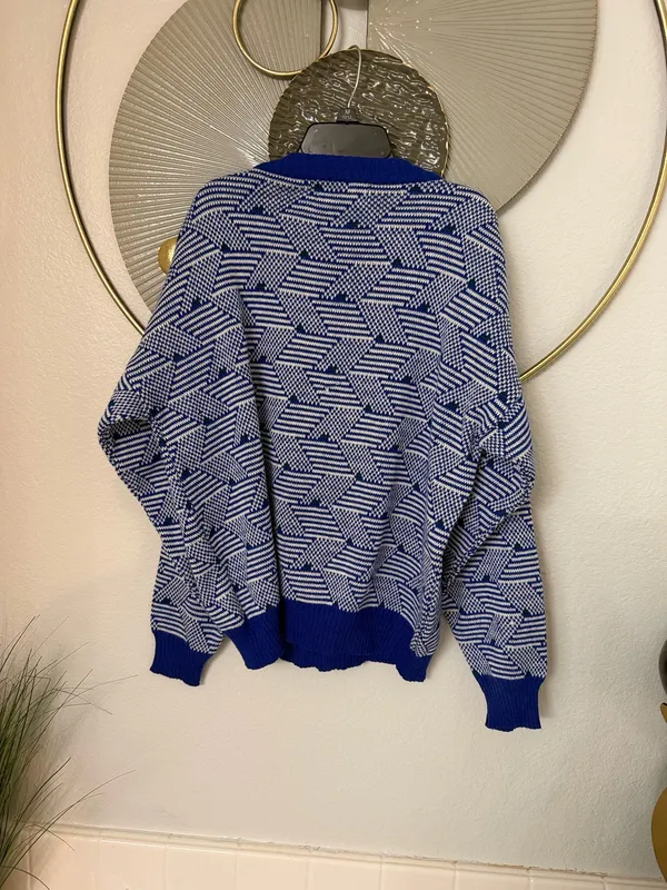 Vintage Repage Sweater Blue Size L - Image 3