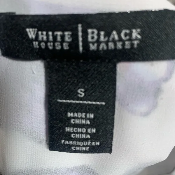 White House Black Market Abstract Floral Strappy Tank Top - Image 8