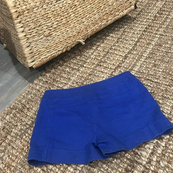 Touch Match Couture Style Japanese Brand Royal Blue Zip Shorts Size Small - Image 6