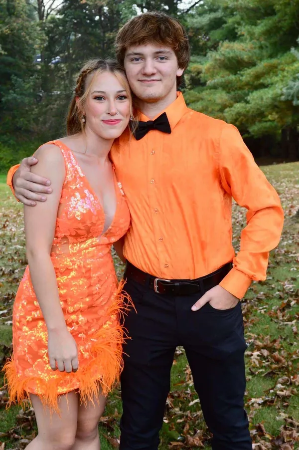 Homecoming Dress Orange Size 2 - Image 2