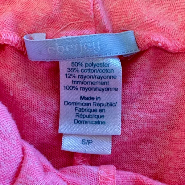 Eberjey Neon Pink Heathered Lounge Shorts Small Drawstring Dolphin Hem Sleepwear - Image 4