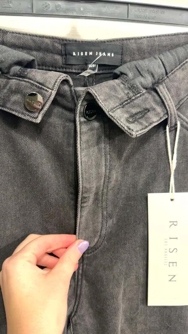 Risen Black Flare Jeans - Image 3