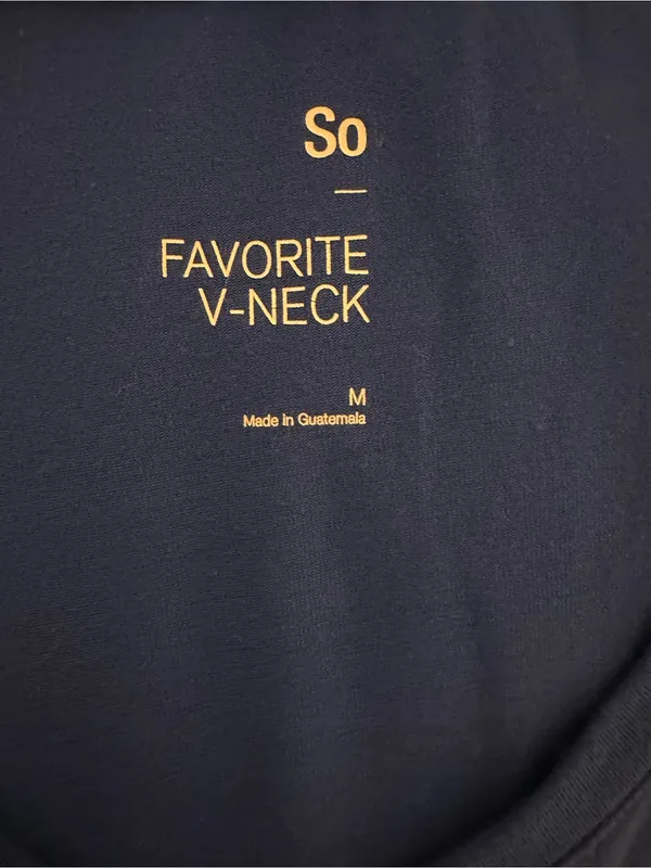 SO Cobalt Blue V-Neck Pocket Tee - Image 2