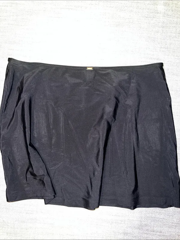 PINK swim skirt Women’s Black A-Line Skirt cover up black large VS pink summer - Image 3