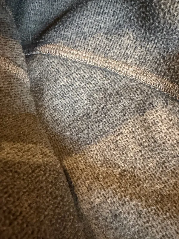 Athleta Olive and Yellow Zip-Front Fleece Jacket - Image 8