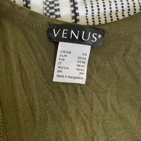 Venus Green Racerback‎ Dress XS Ruched Side Sleeveless Midi Minimalist Bodycon Coverup - Image 5