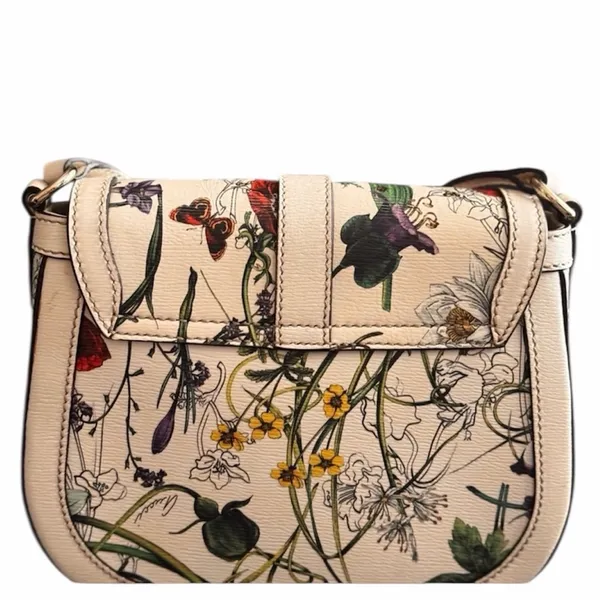 Gucci Nice Flora All leather Crossbody in multicolor floral print - Image 2