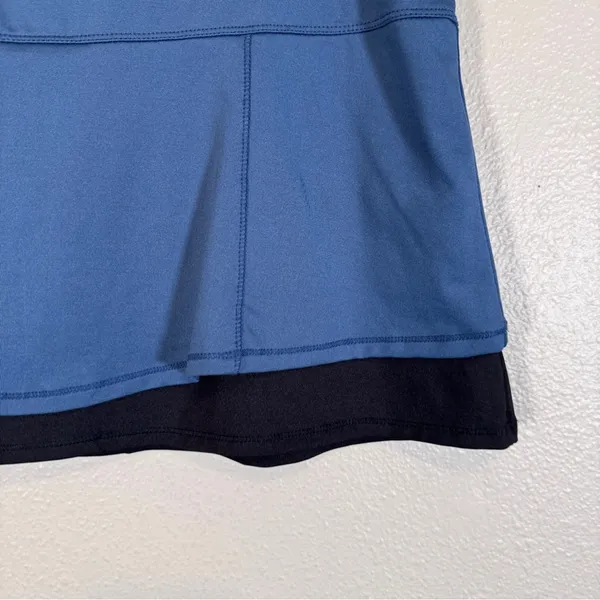 Lucky In Love Blue Black Mini Tennis Skort Skirt Womens L Golf Athletic Gorpcore - Image 9
