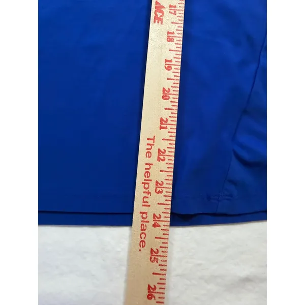 Under Armour HeatGear Royal Blue V-Neck‎ Compression Tank Top Large RN 96510 - Image 7