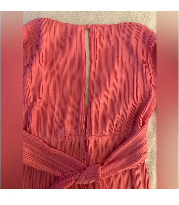 Lovers + Friends Pink Pleated Bianca Mini Dress Long Sleeve - Image 5