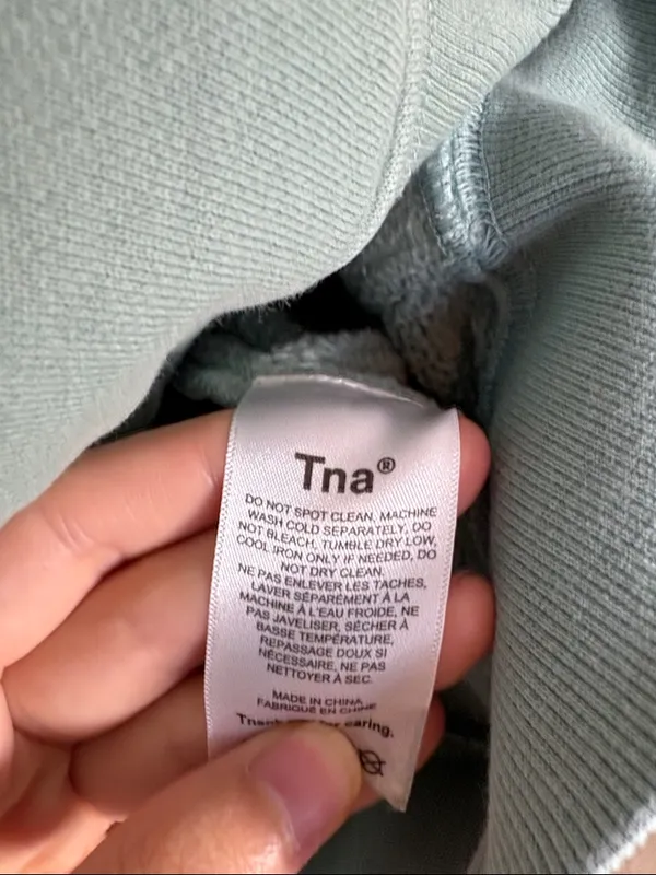 Tna Cozy AF Fleece Boyfriend Hoodie small - Image 7