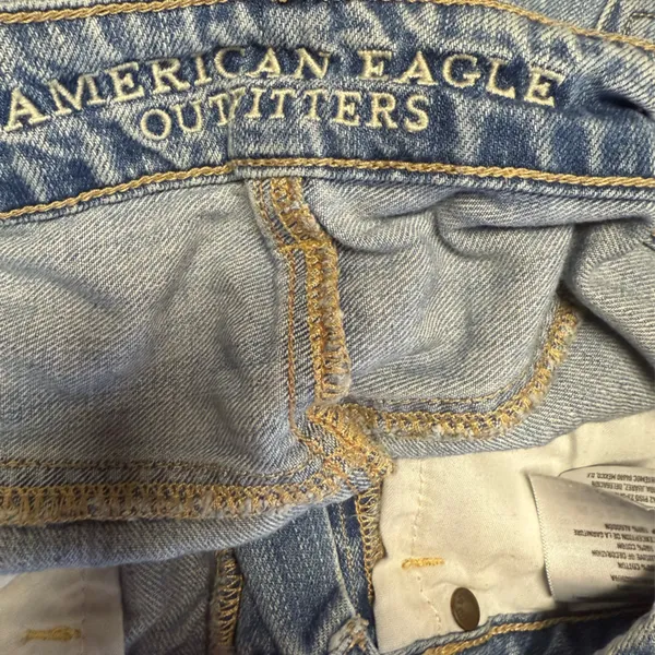 American Eagle Outfitters Light Blue Distressed Jean‎ Shorts - Image 5