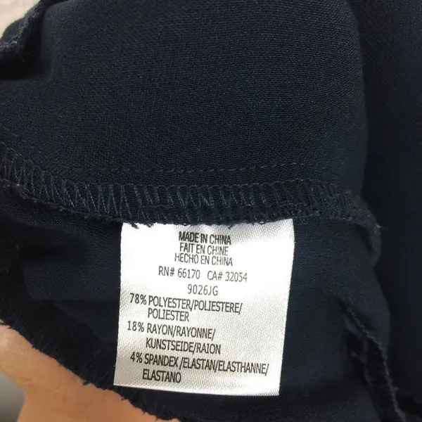 Anthropologie Marin Navy Copley Tapered Pull On Trouser Pants Size Small Preppy - Image 7
