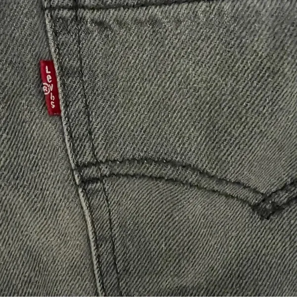 Womens Levis Lo Pro Straight Leg Jeans Acid Wash Gray Splatter Womens Size 30 - Image 8